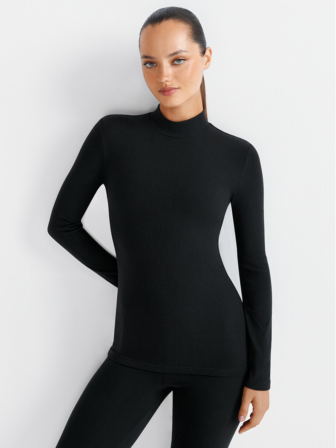 Omsa Лонгслив OmD 1624T RB Лонгслив стойка женский