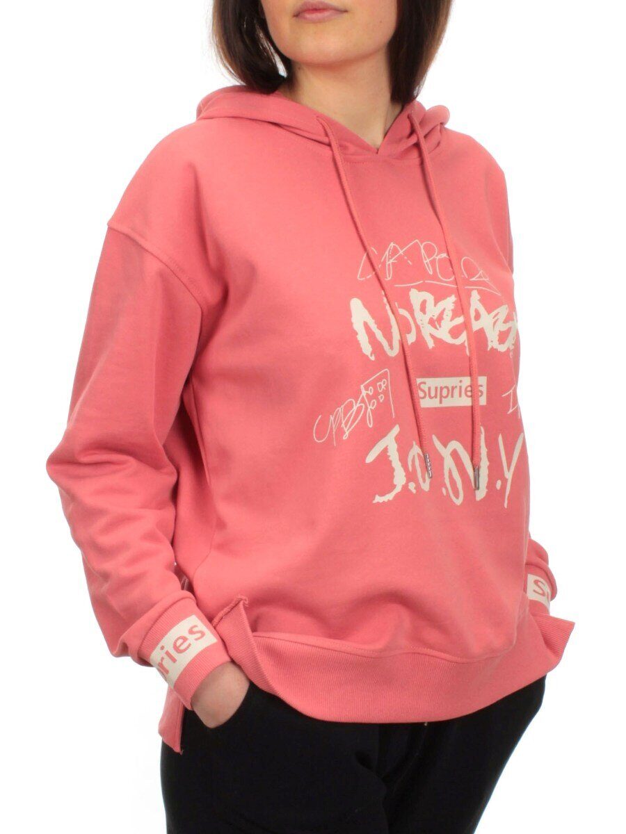 A-01 CORAL Худи женское (85% хлопок, 15% полиэстер)