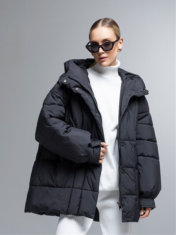 10140 р.  <s>27378 р.  Пуховик женский черный