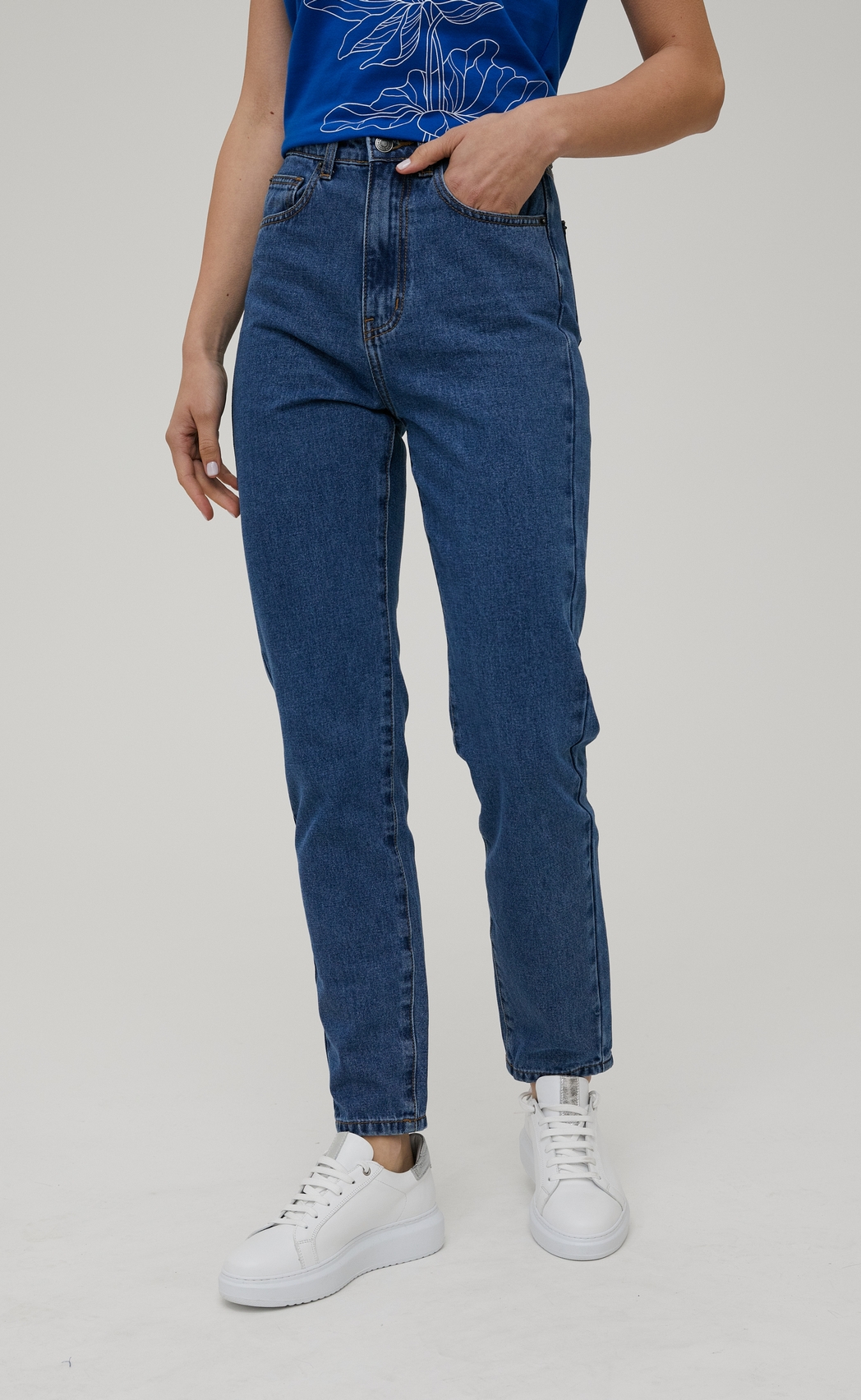 Джинсы F022-0113 middle blue