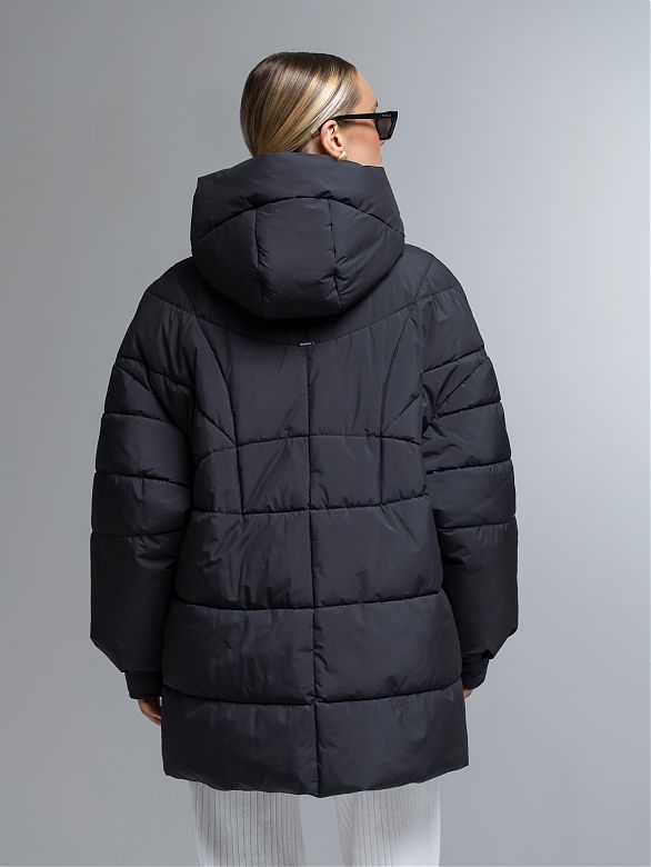 10140 р.  <s>27378 р.  Пуховик женский черный