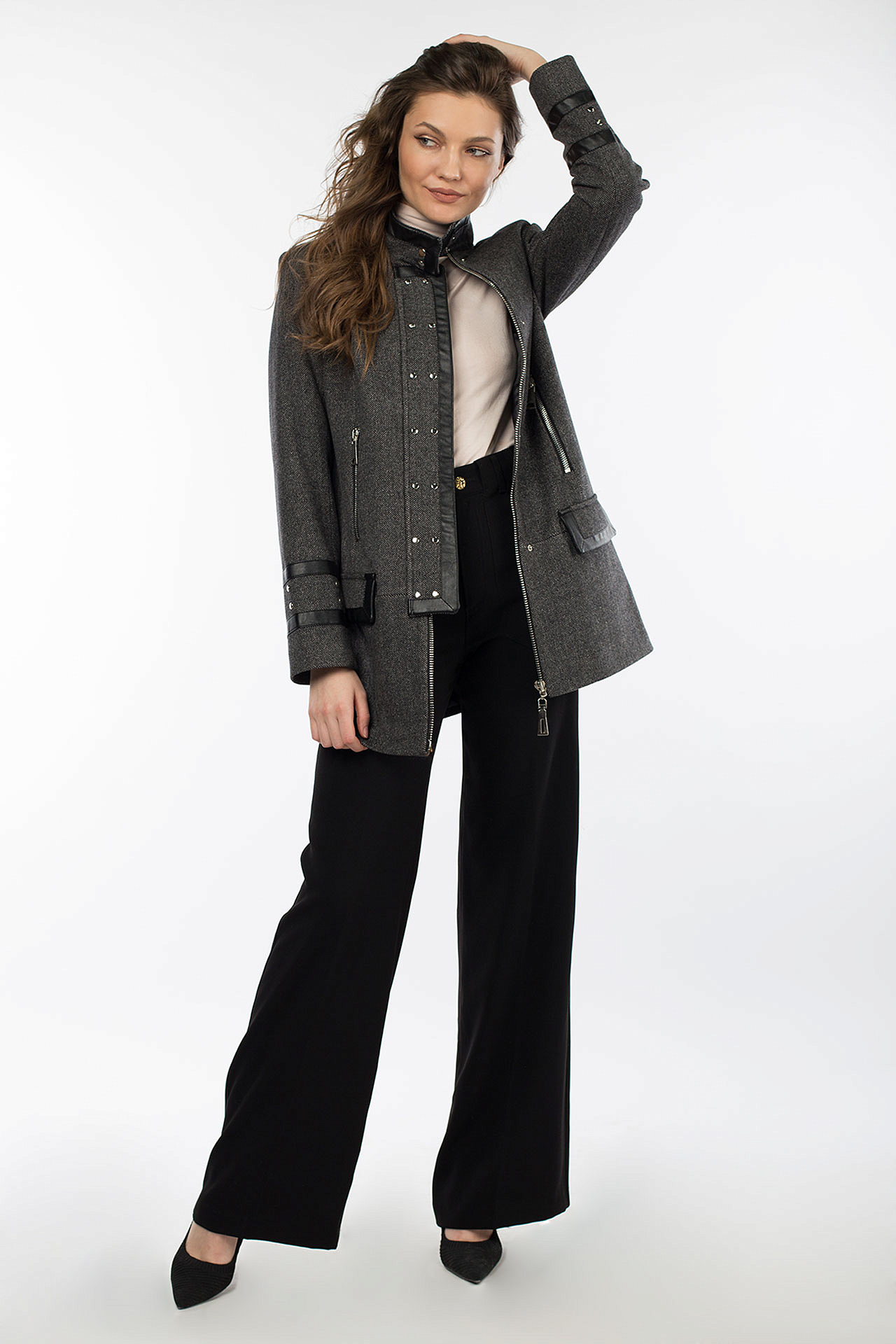 01-08018 Пальто женское демисезонное