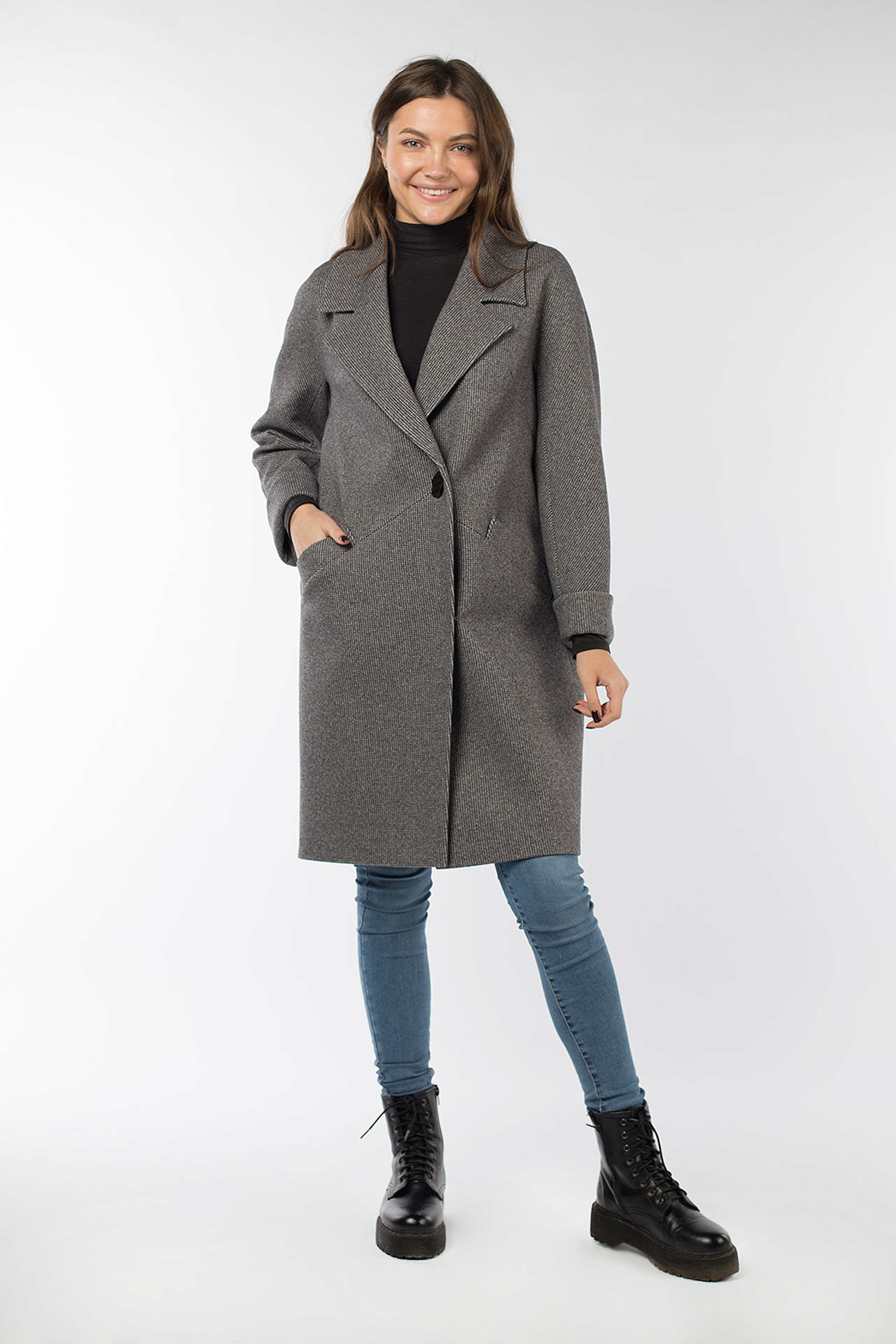 01-10196 Пальто женское демисезонное