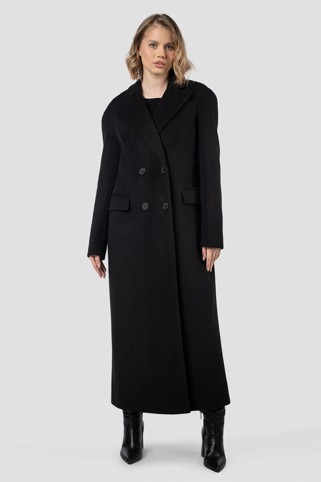 01-12173 Пальто женское демисезонное (пояс)