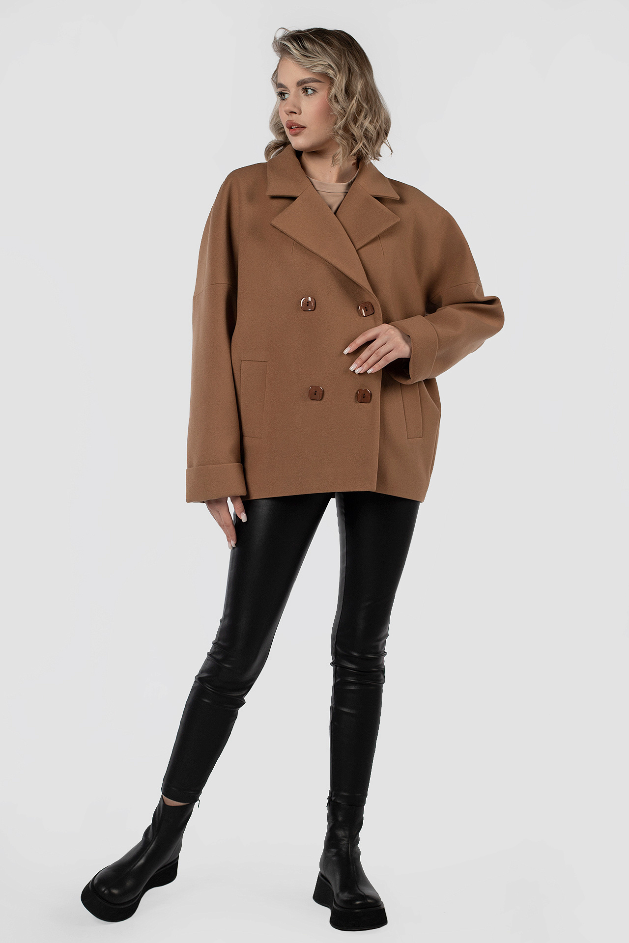 01-12084 Пальто женское демисезонное