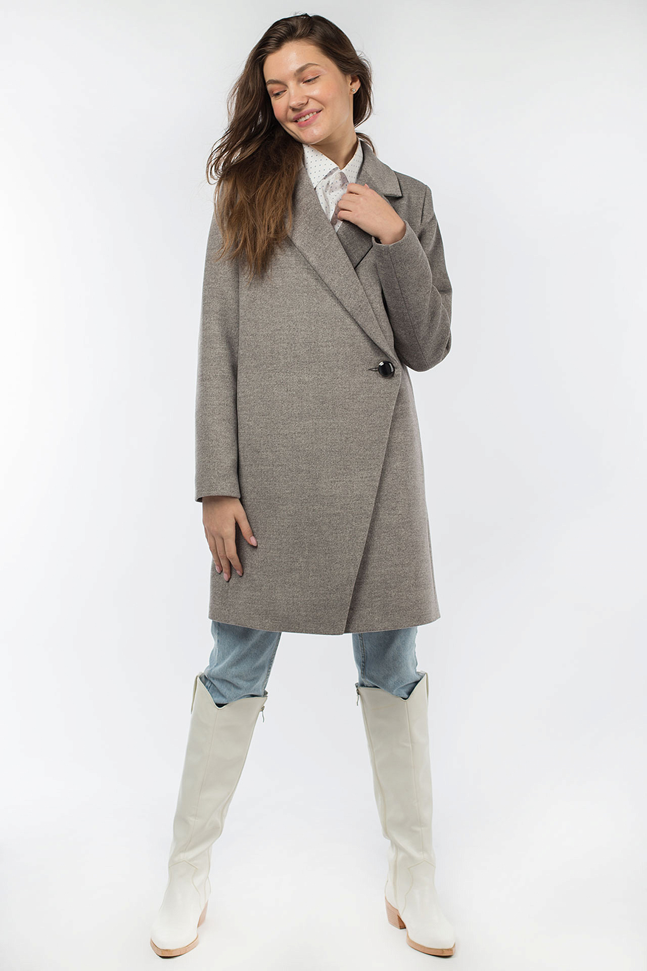 01-08159 Пальто женское демисезонное