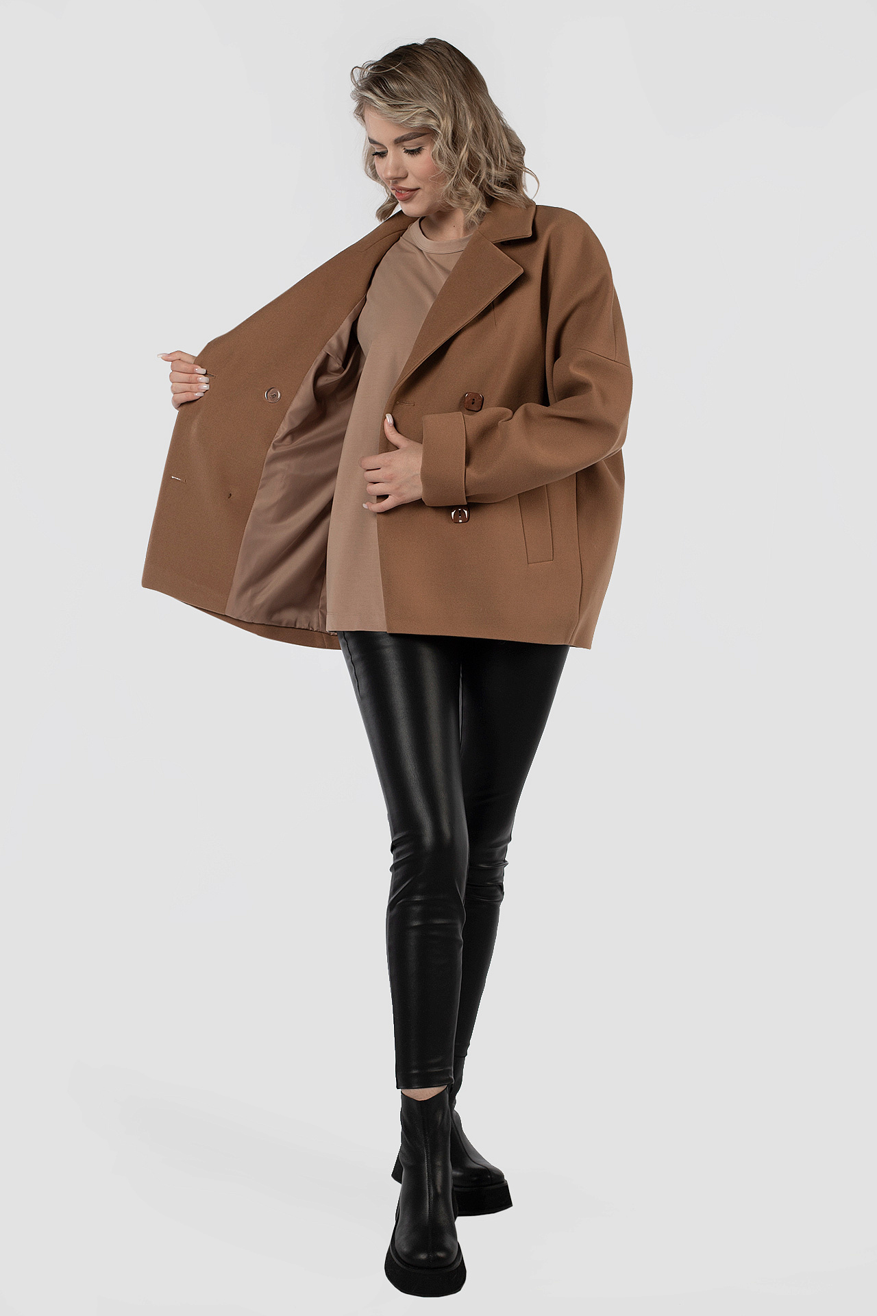 01-12084 Пальто женское демисезонное