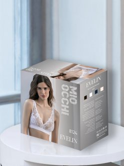 Бюст №8124 Evelin Mioocchi ЧЗ бралетт Bianco