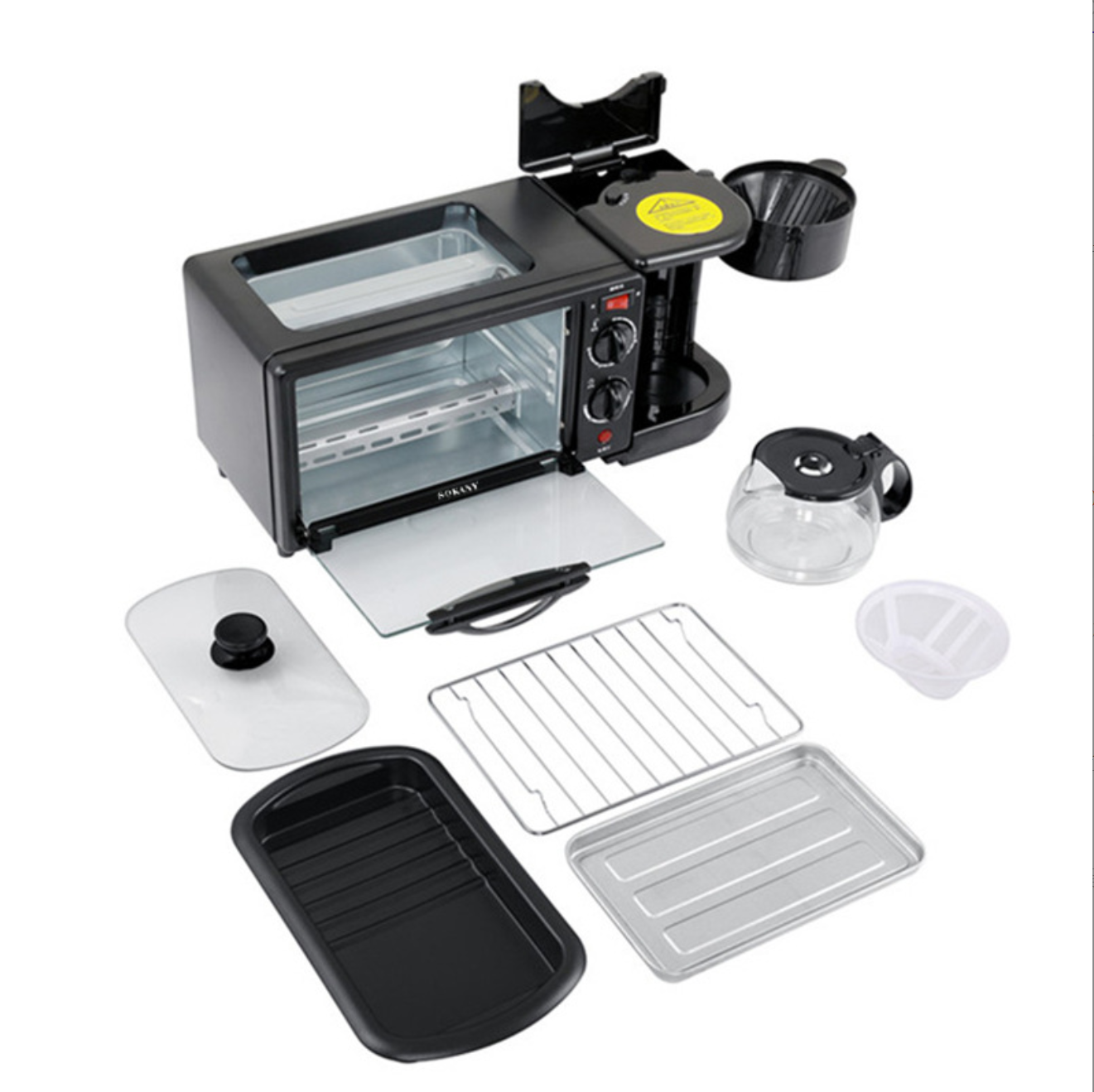 Электропечь с кофеваркой 3 в 1 Sokany SK-145