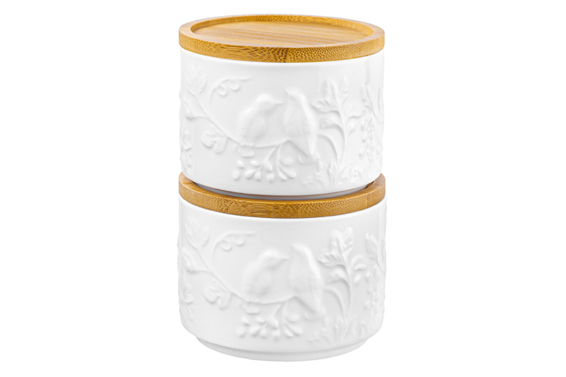 БЫЛО 583 руб! Набор 2 банок д/хран. и зап.250 мл 9,3*9,3*7 см