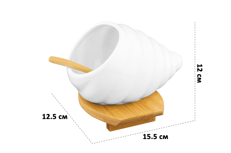 БЫЛО 824 руб! Банка д/соли 15,5*12,5*12 см 260 мл