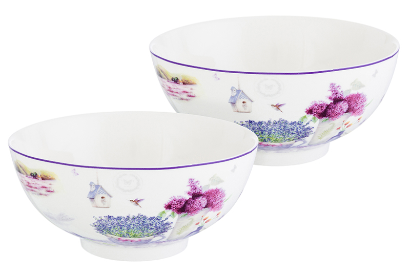 БЫЛО 868 руб! Набор 2 салатников - 15*15*7 см 700 мл