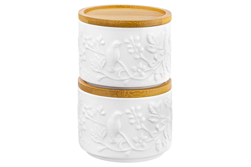 БЫЛО 583 руб! Набор 2 банок д/хран. и зап.250 мл 9,3*9,3*7 см