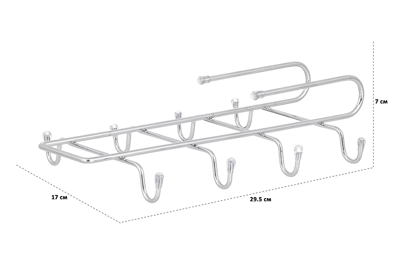 БЫЛО 333 руб! Держатель для 8-ми кружек подвесной 29,5*17*7 см