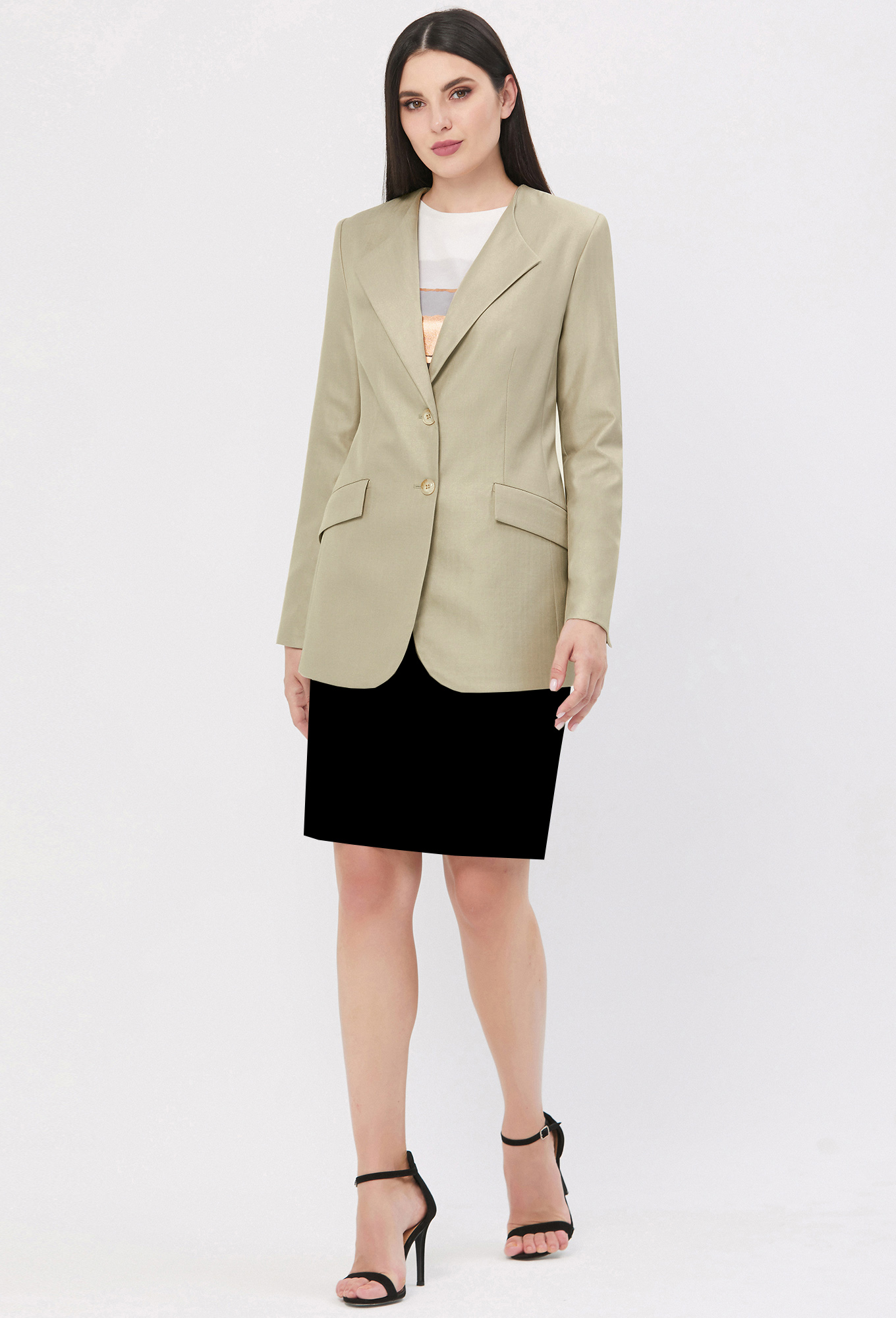 ст. цена2199руб.! Жакет Bazalini 4496 песочный