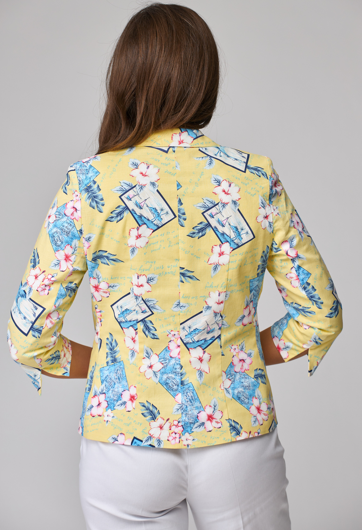 ст. цена1799руб.! Жакет БЕЛЭЛЬСТИЛЬ 203 желтый цветы