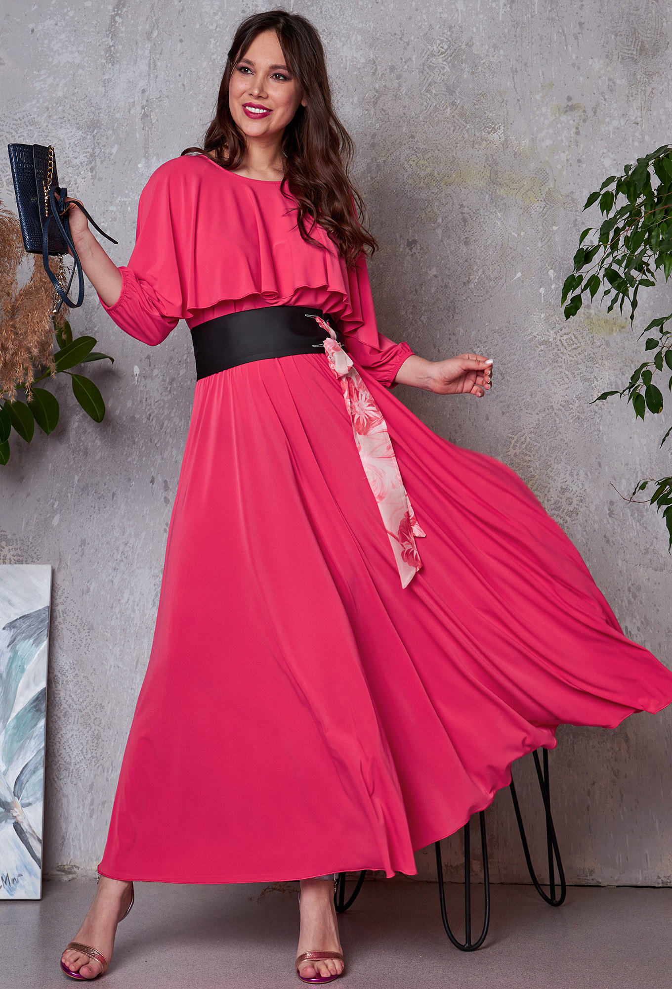 ст. цена2499руб.! Платье Anastasia 784 розовый