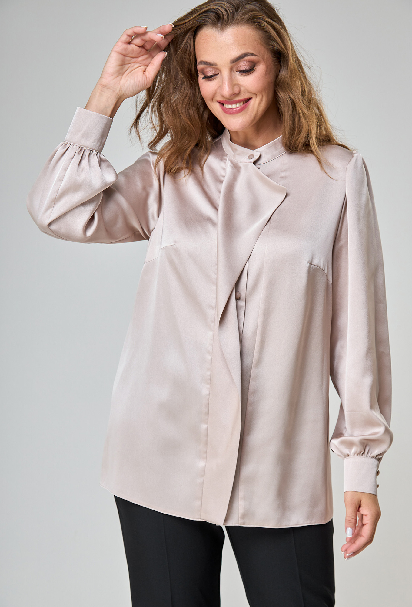 ст. цена1499руб.! Блуза Anastasia Mak 1044 бежевый