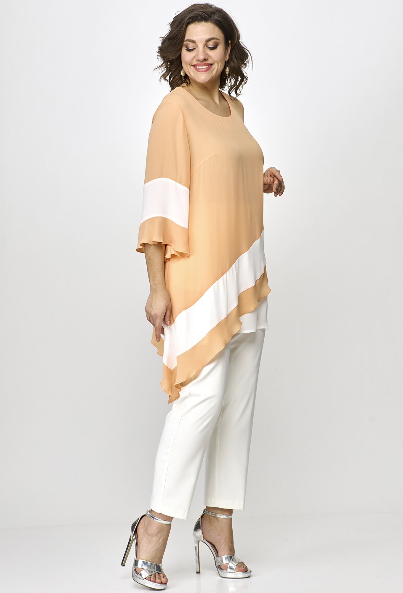 ст. цена1599руб.! Блуза Anastasia Mak 1071 персик