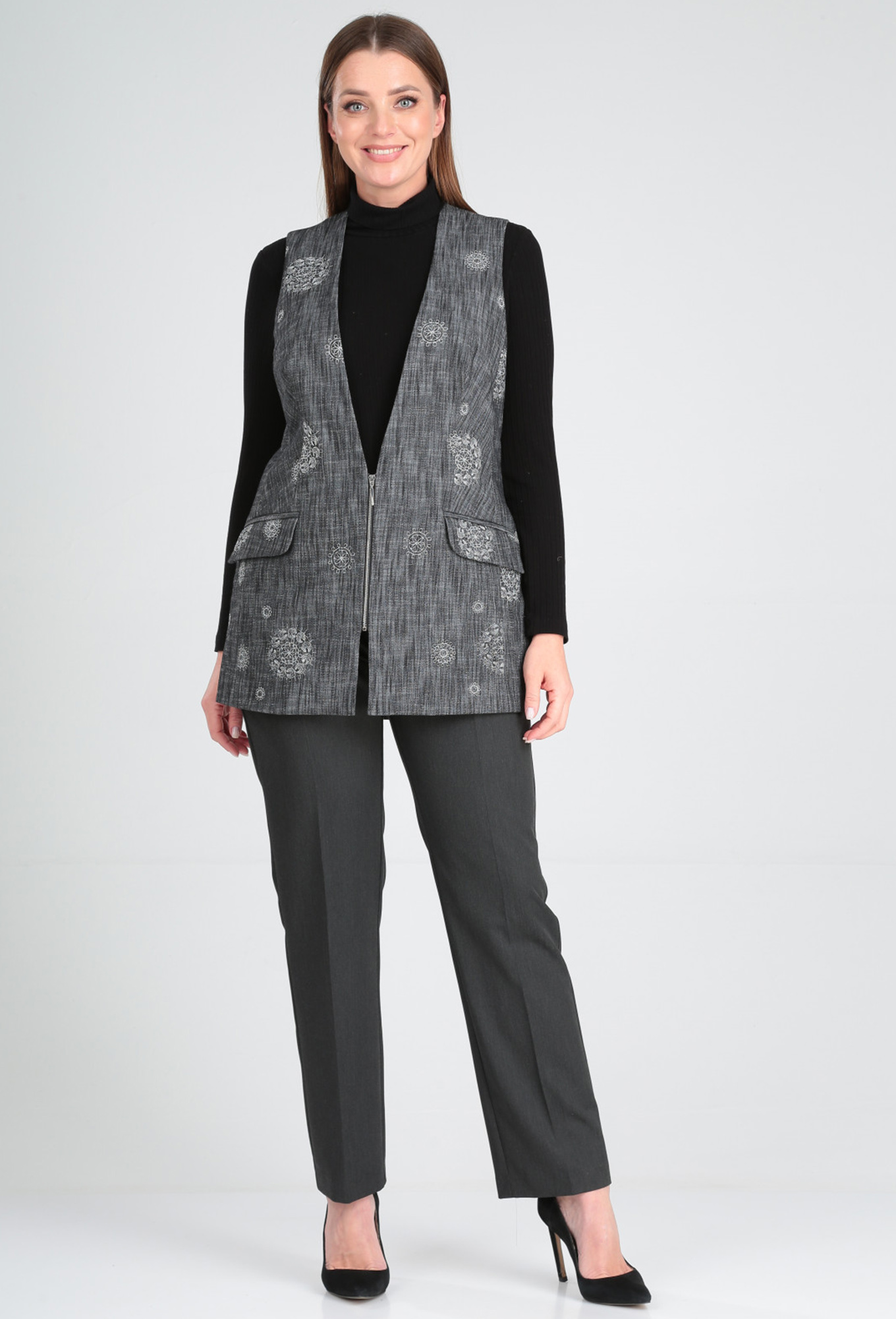 ст. цена1999руб.! Жилет Lady Line 512 серый