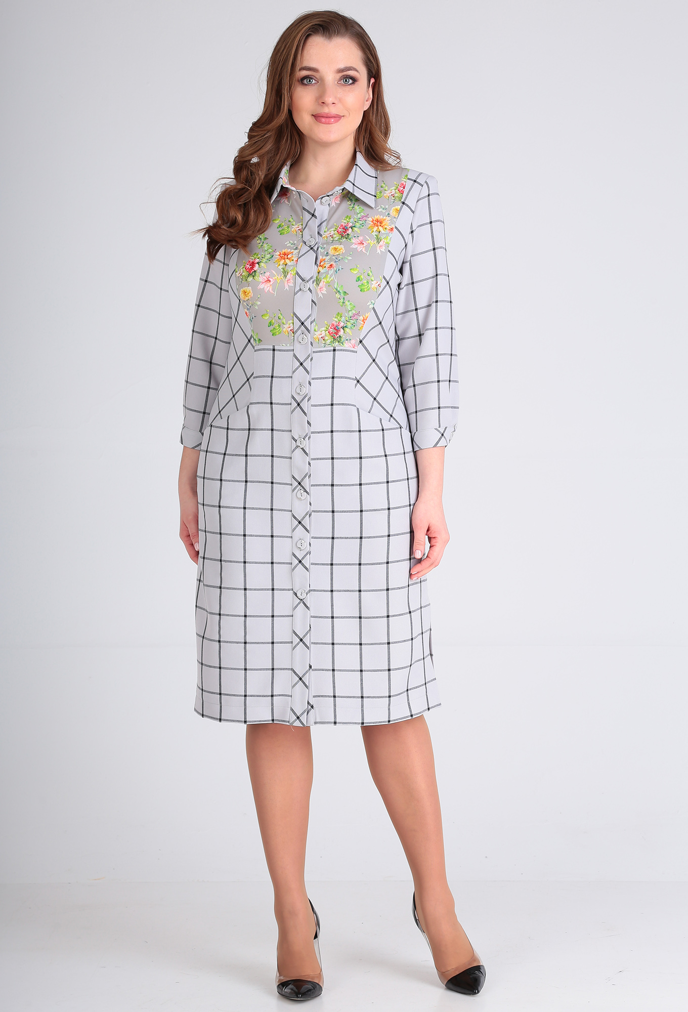 ст. цена1999руб.! Платье Anastasia Mak 687 серый