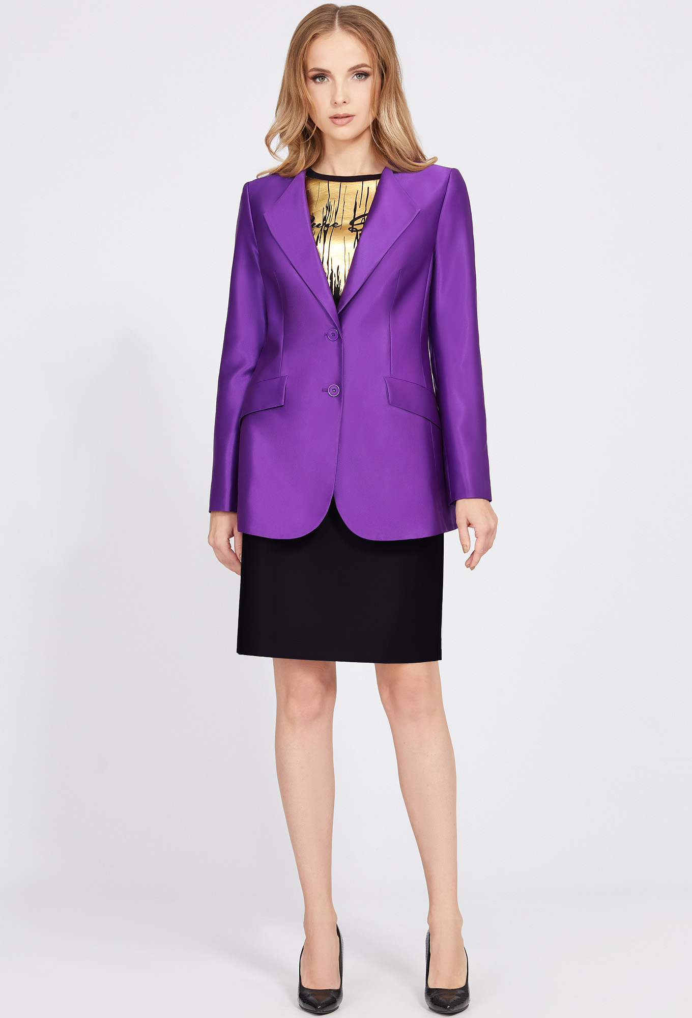 ст. цена2199руб.! Жакет Solei 4496 фиолетовый