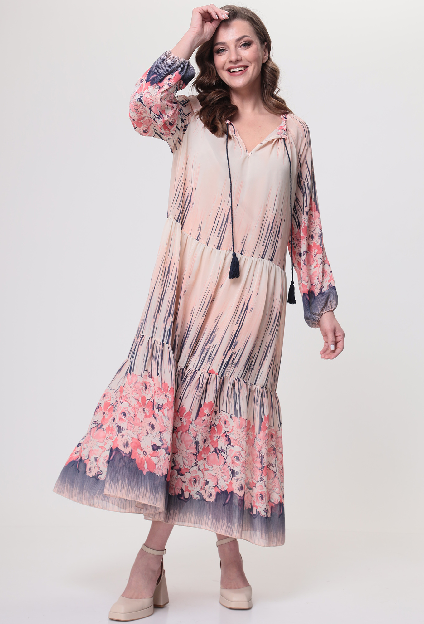 ст. цена2299руб.! Платье Anastasia Mak 1025 розовый