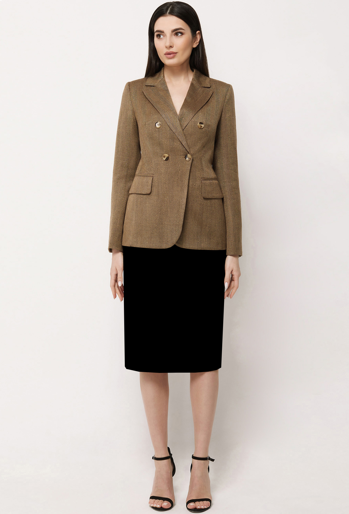 ст. цена2199руб.! Жакет Bazalini 3864 коричневый