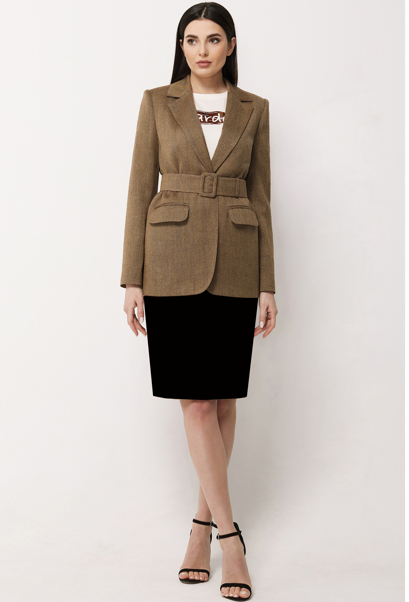 ст. цена2199руб.! Жакет Bazalini 4227 коричневый