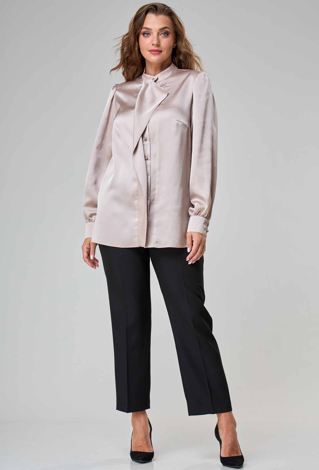 ст. цена1499руб.! Блуза Anastasia Mak 1044 бежевый