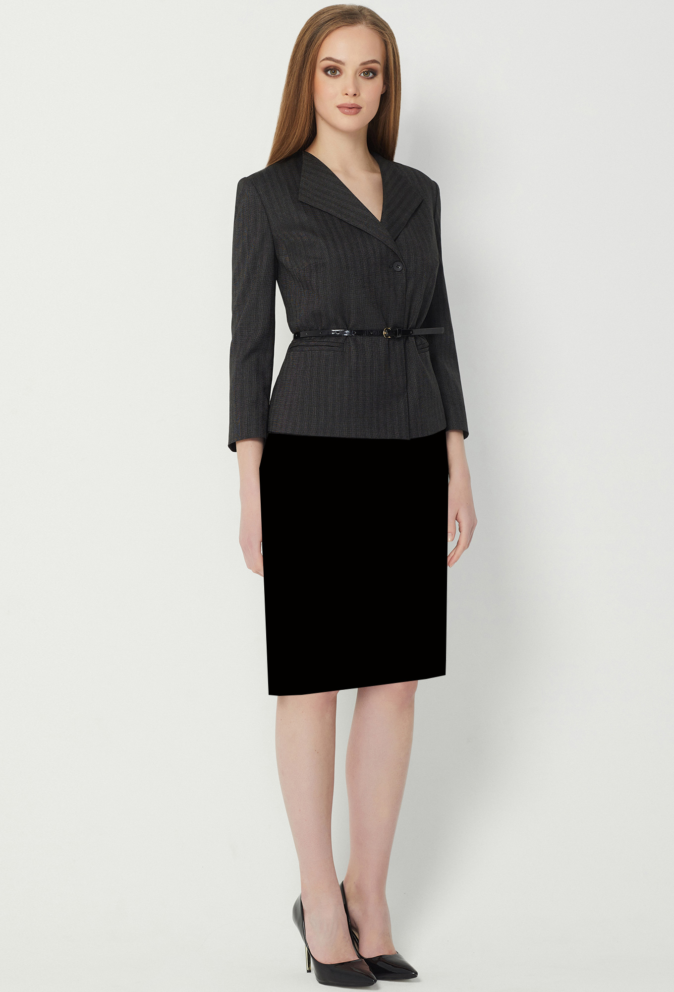 ст. цена2199руб.! Жакет Solei 3488 т.серый