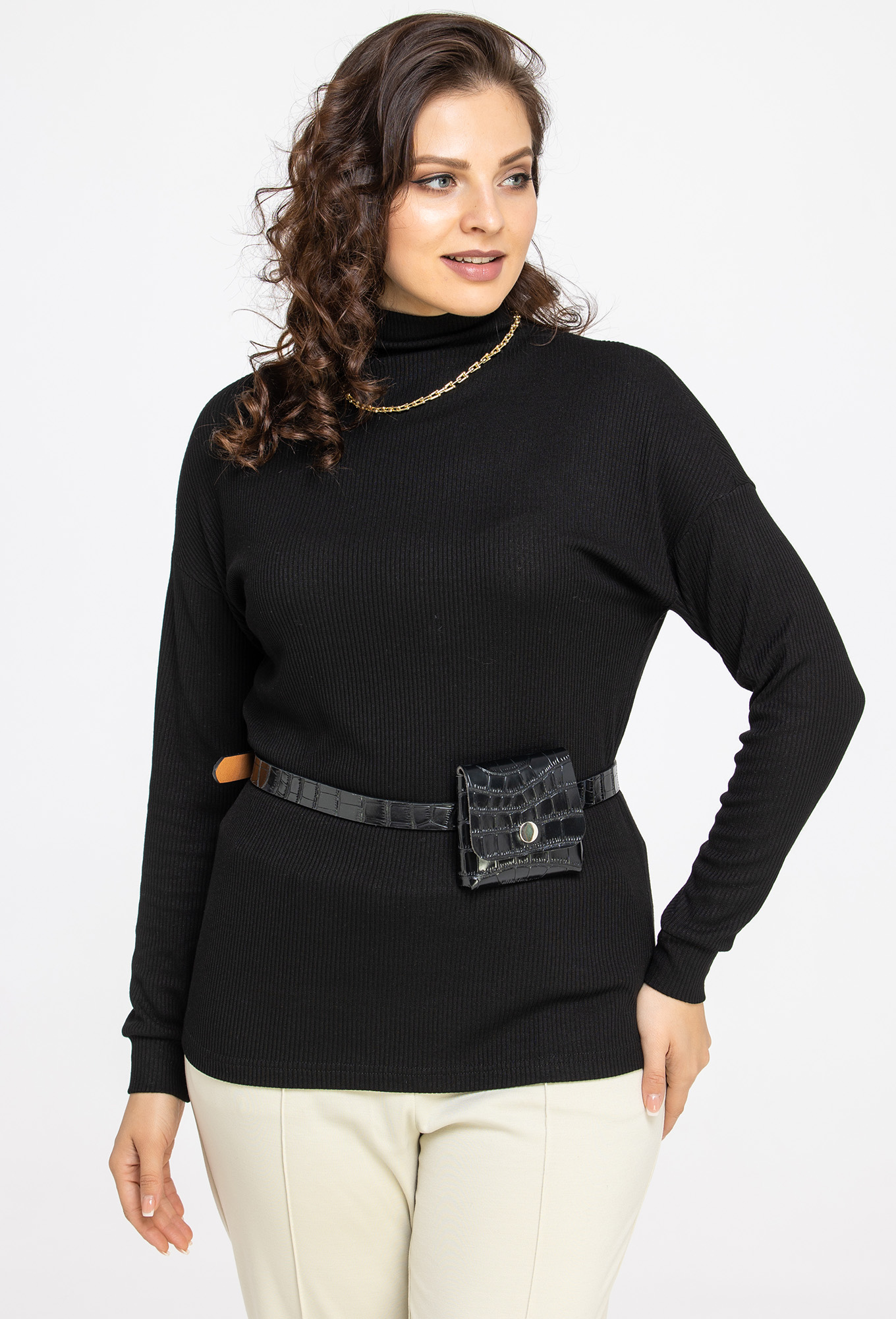 ст. цена1290руб.! Джемпер Amelia Lux 3542 черный