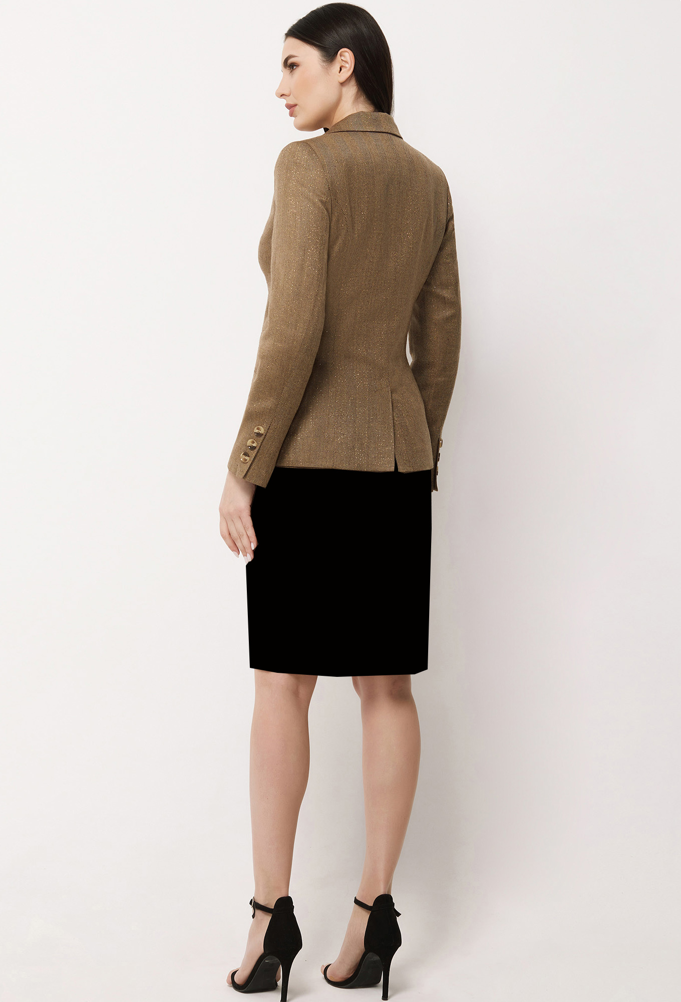 ст. цена2199руб.! Жакет Bazalini 3897 коричневый