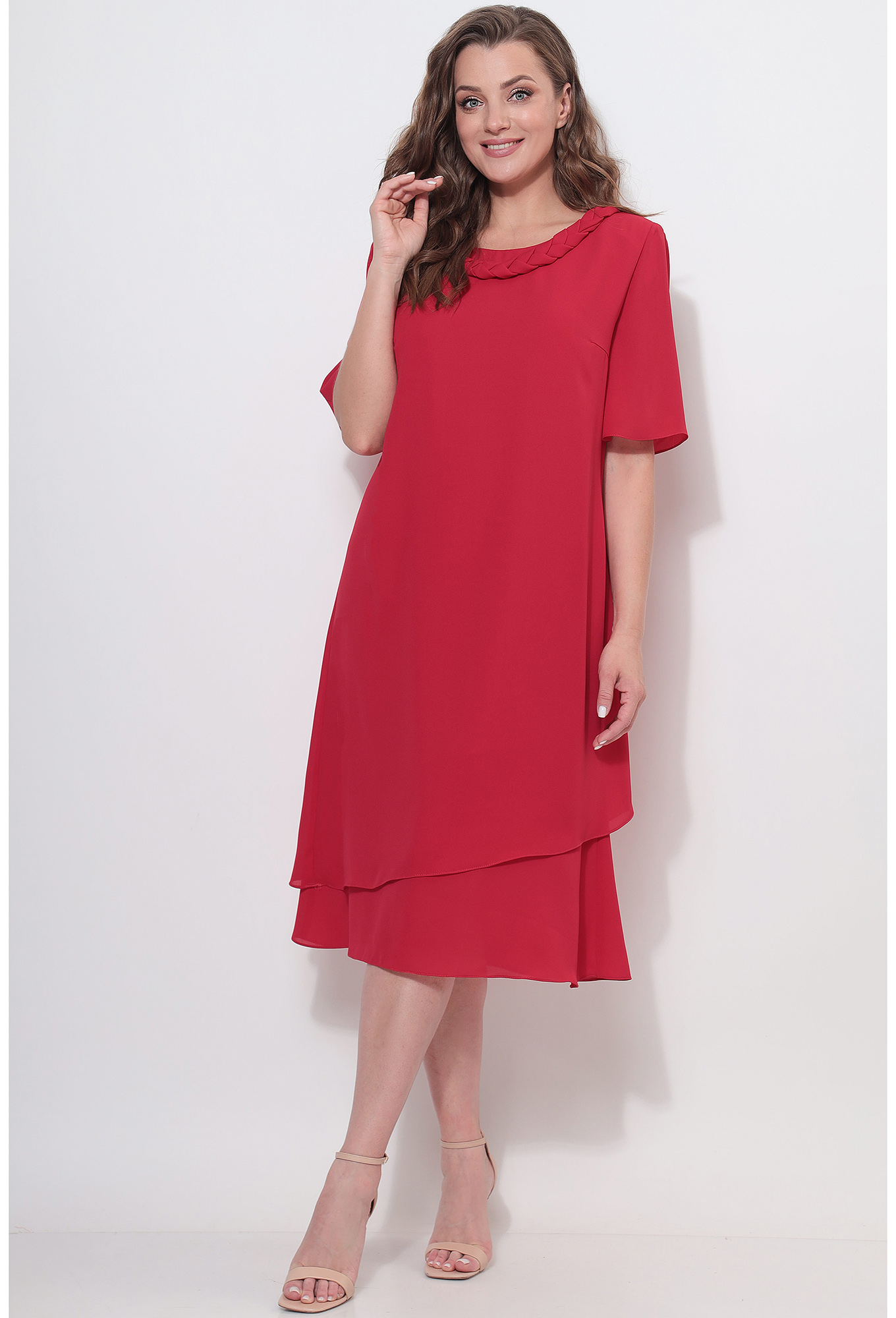 ст. цена2199руб.! Платье Lenata 11746 красный