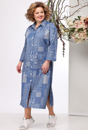 ст. цена2299руб.! Платье Michel Chic 744 синий