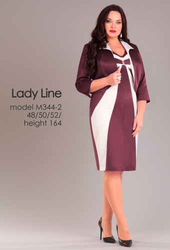 ст. цена2599руб.! Комплект Lady Line 344 бордо