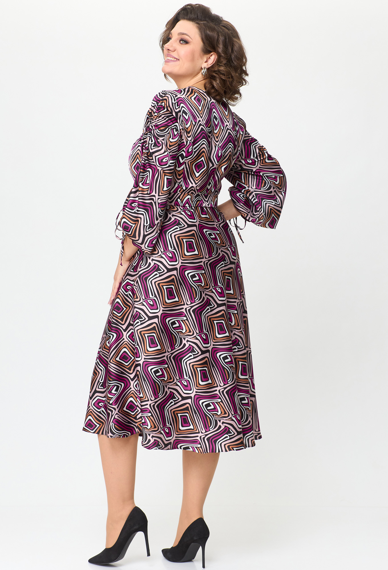 ст. цена2799руб.! Платье Anastasia Mak 1154 розовый мультиколор