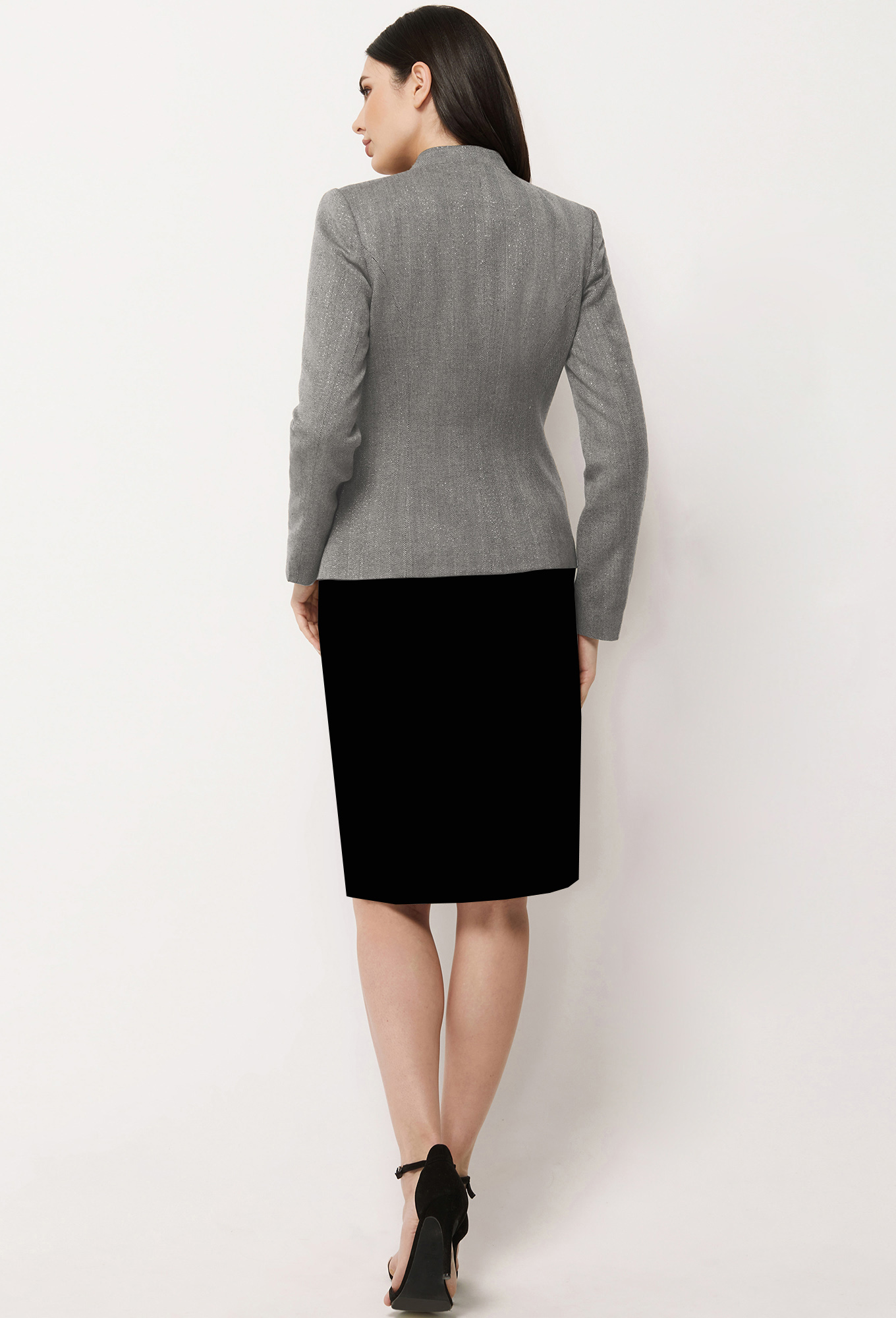 ст. цена2199руб.! Жакет Bazalini 4292 мет-серый