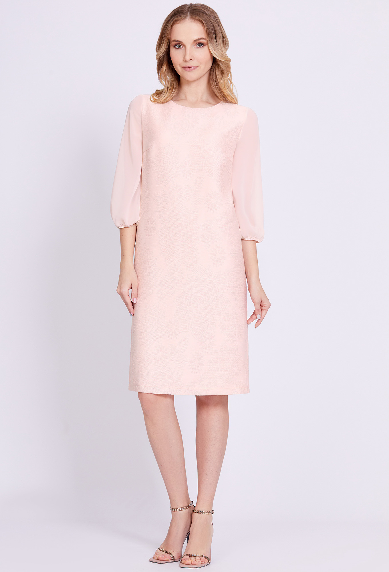 ст. цена2499руб.! Платье Bazalini 4726 пудра