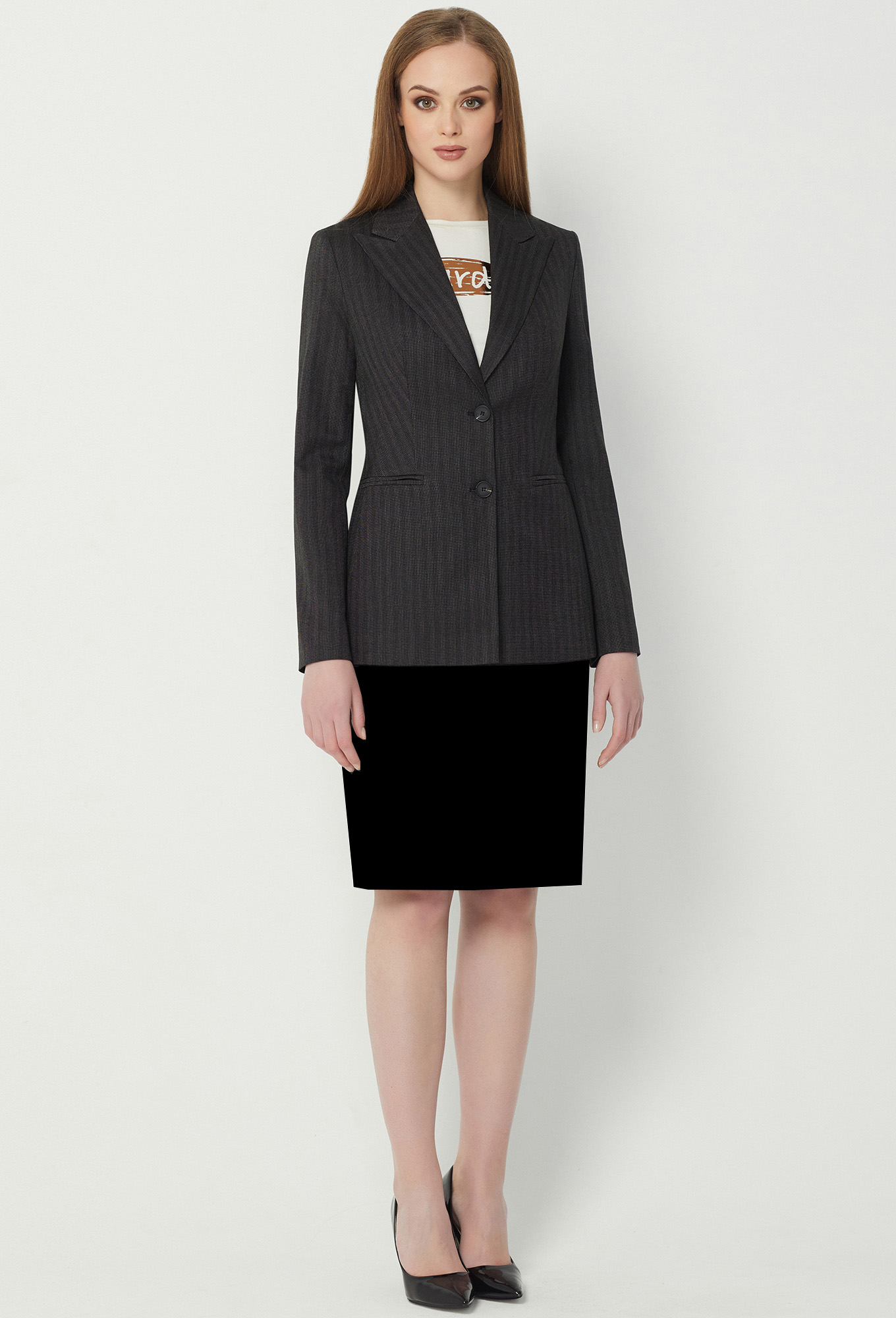 ст. цена2199руб.! Жакет Bazalini 4510 т.серый