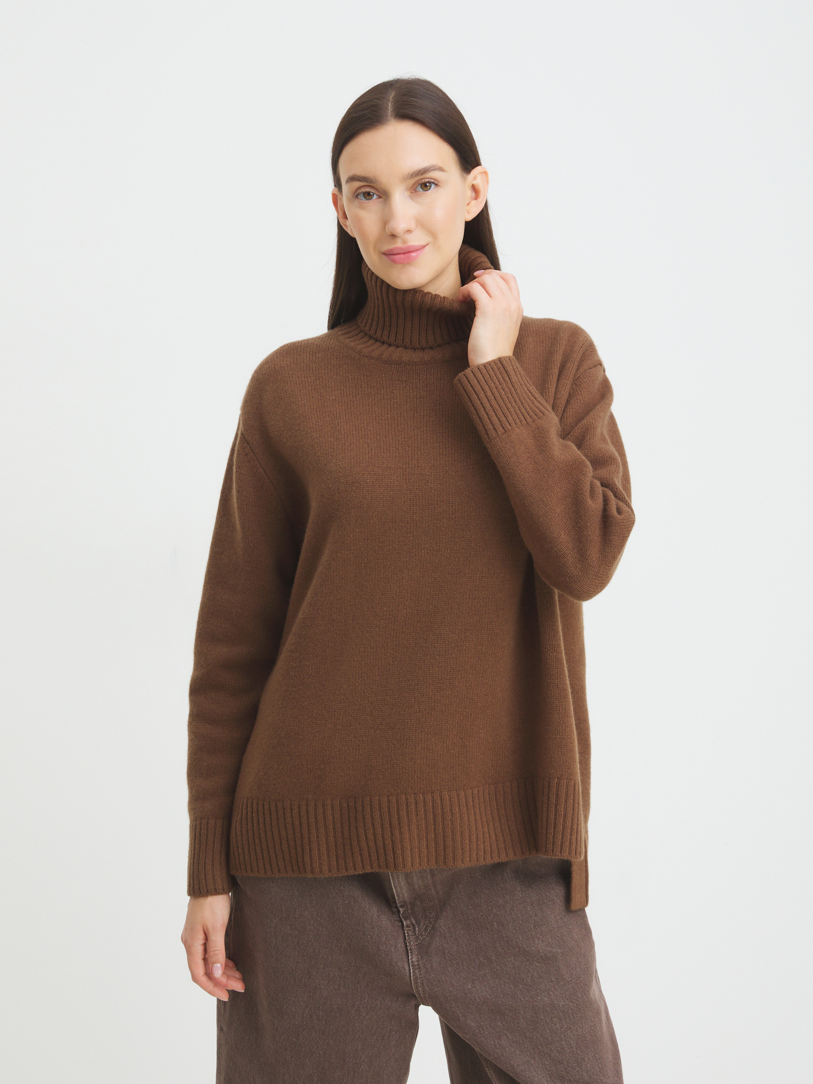 Женский свитер MAISON DAVID 4309285, коричневый