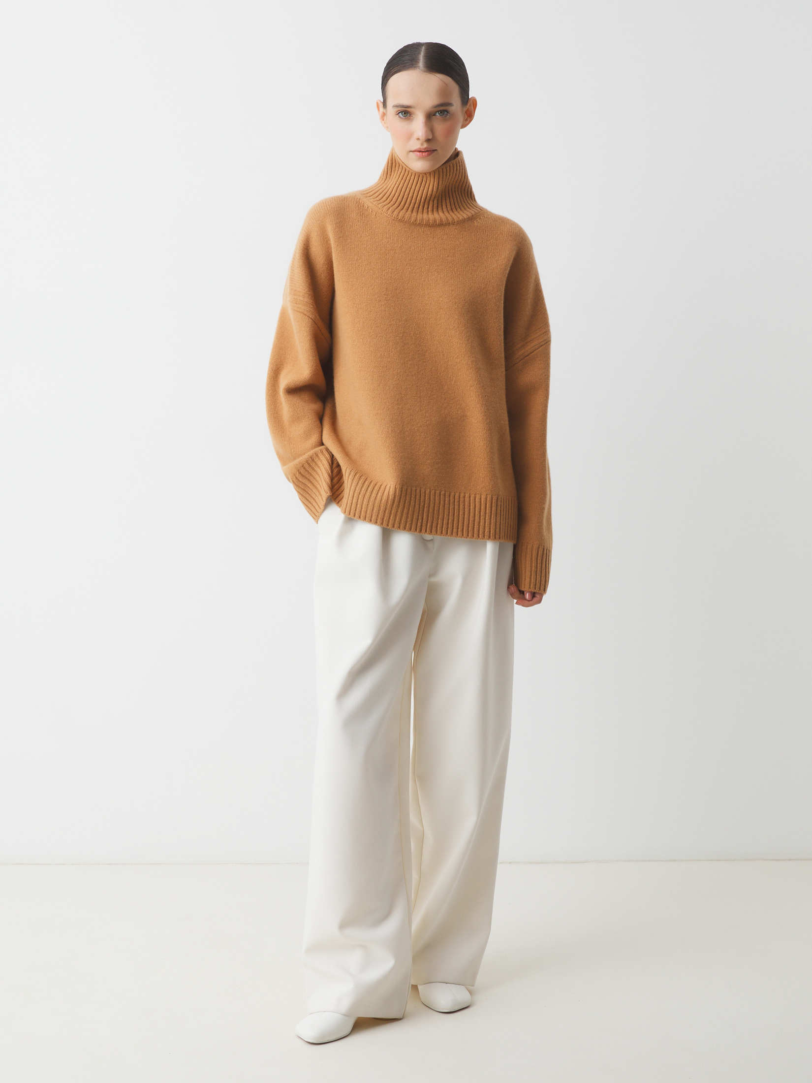 Женский свитер MAISON DAVID 4381798, светло-коричневый