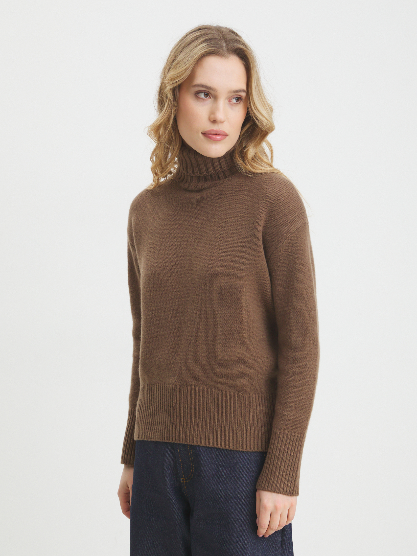 Женский свитер MAISON DAVID 4406645, коричневый