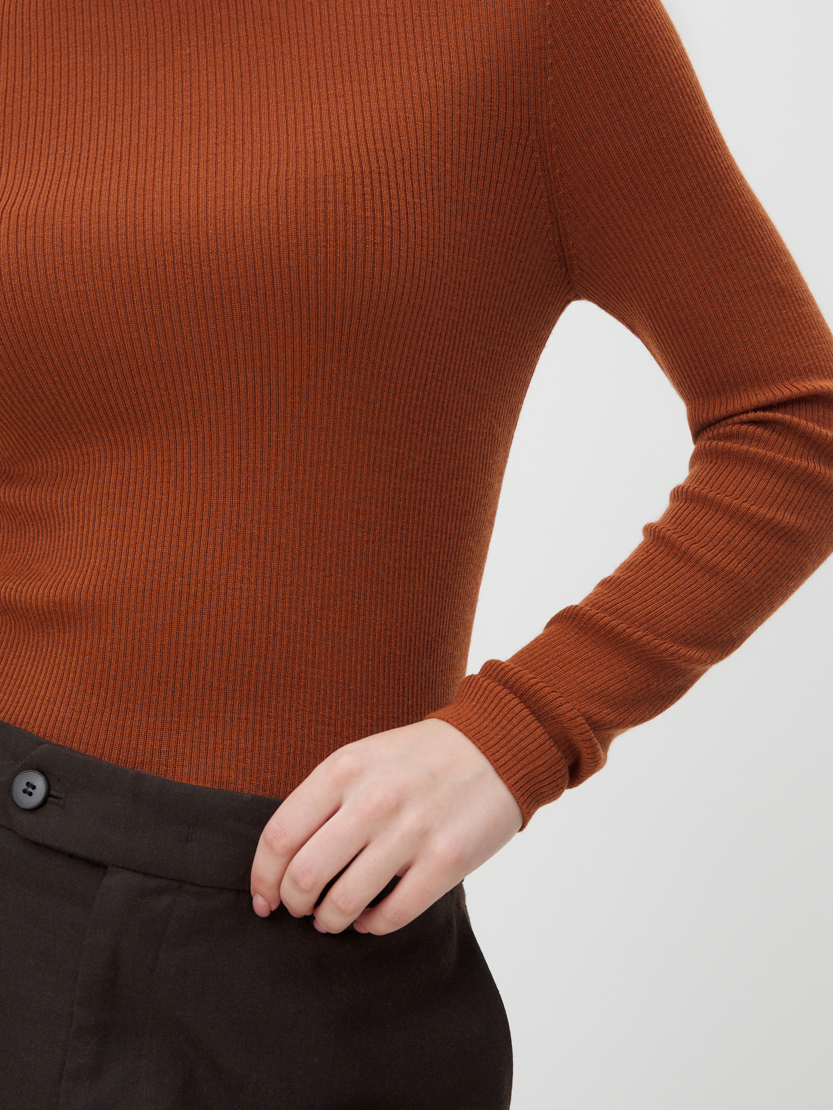 Женский джемпер MAISON DAVID 4273258, оранжево-коричневый