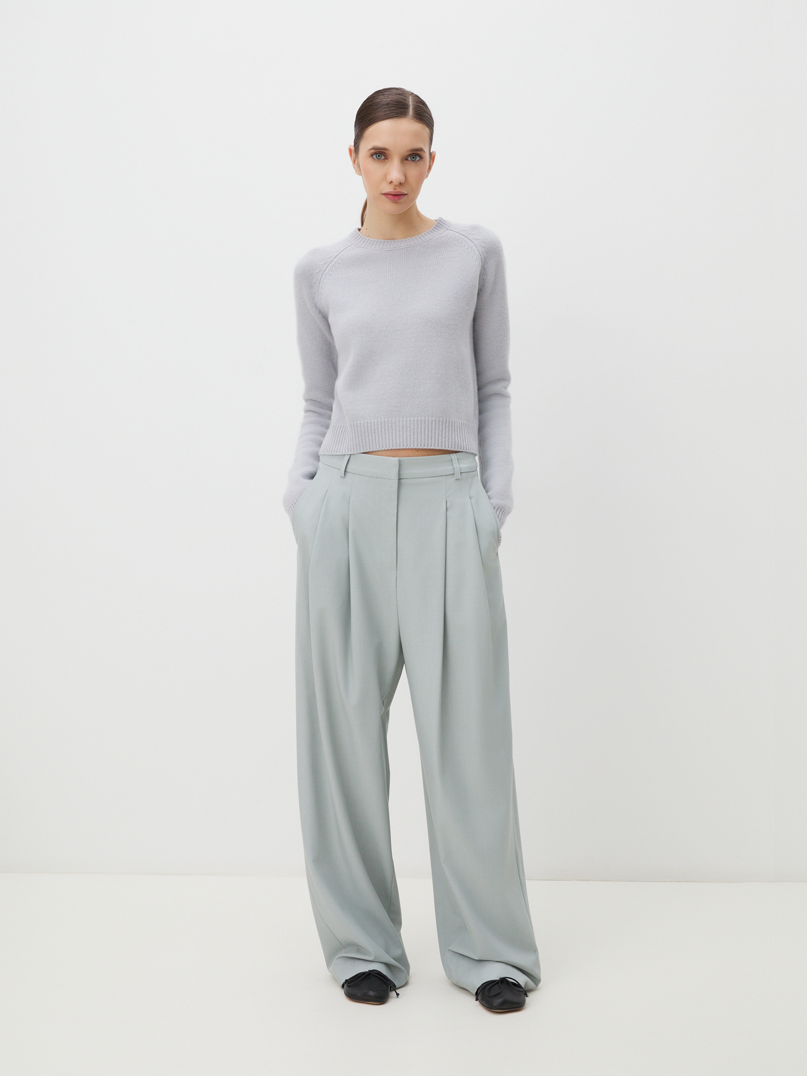 Женский джемпер MAISON DAVID 4406807, светло-серый