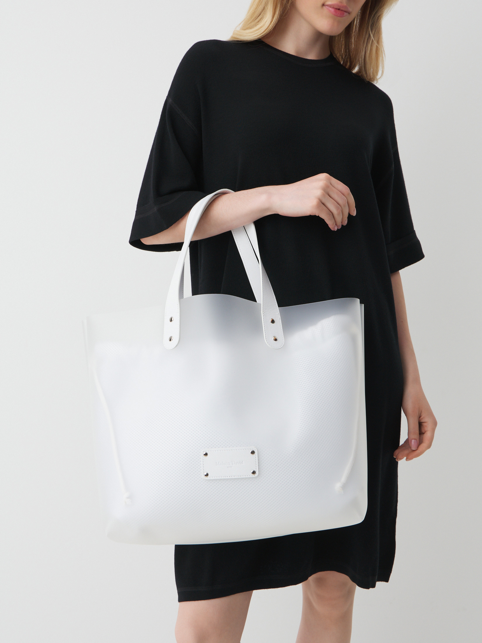 Женский шоппер MAISON DAVID 4774207, белый