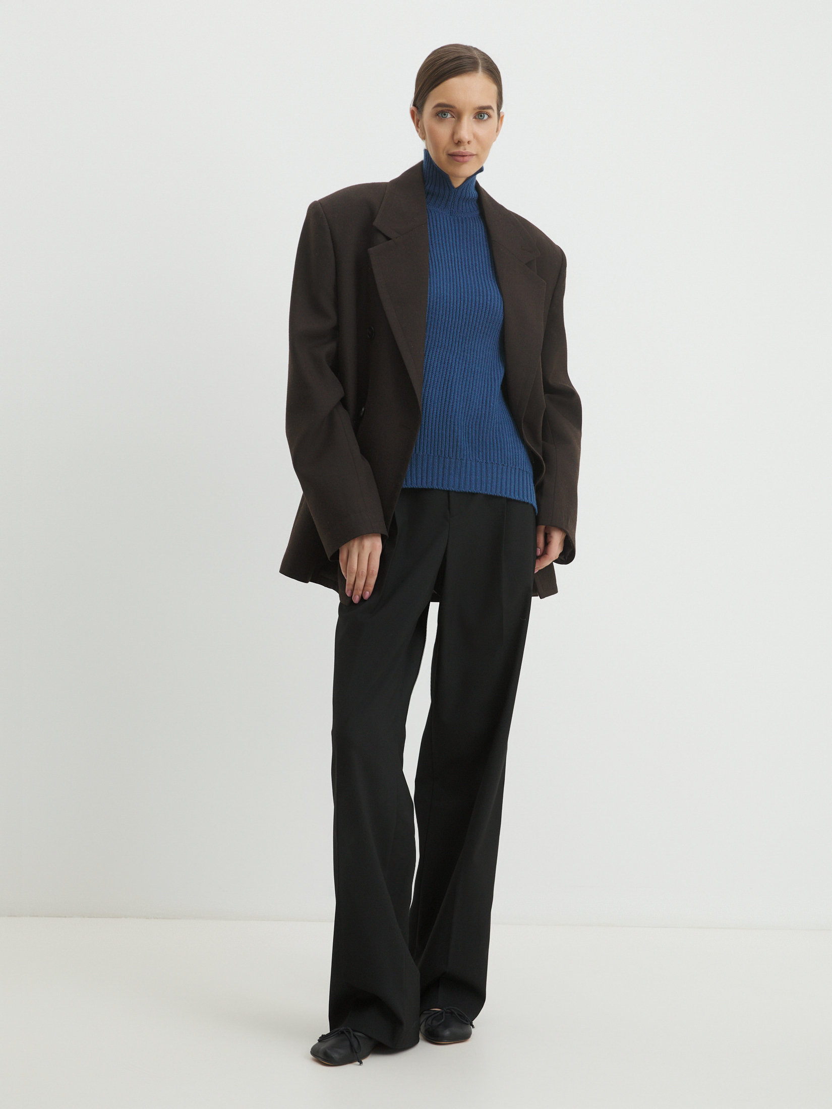 Женский свитер MAISON DAVID 4406525, синий