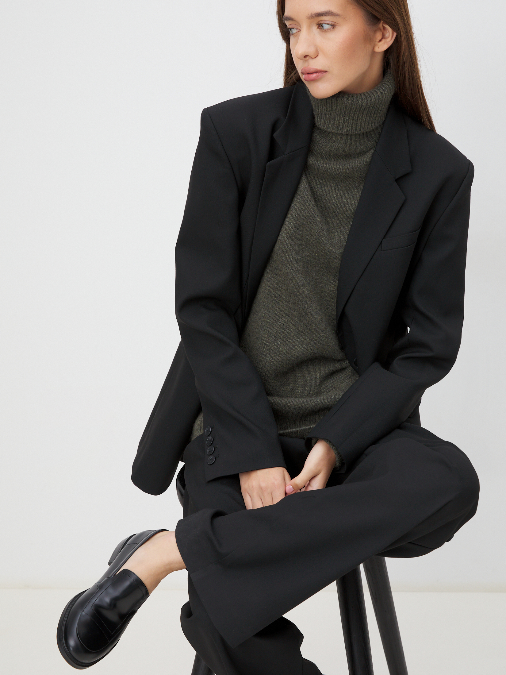 Женский свитер MAISON DAVID 3841744, темно-зеленый