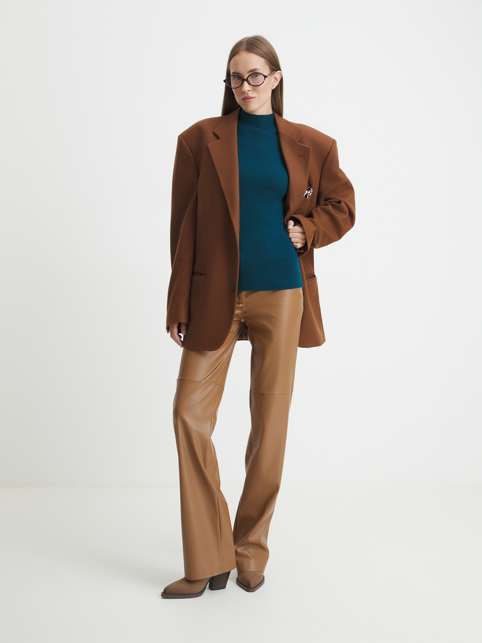 Женский джемпер MAISON DAVID 4273248, зелено-синий