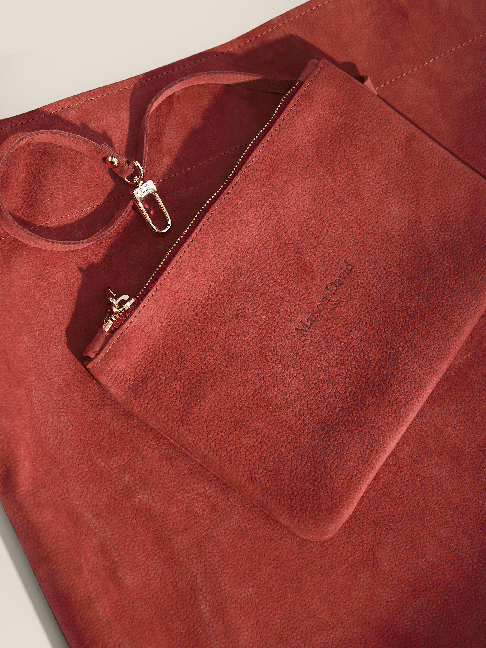 Женский шоппер MAISON DAVID 4646786, коричнево-красный